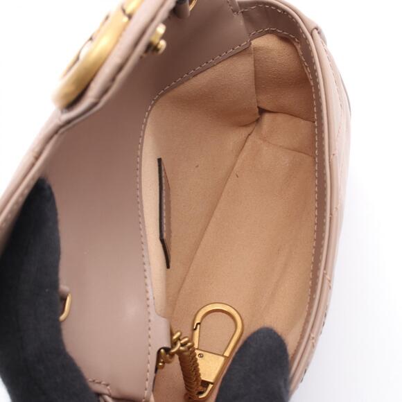 Gucci GG Marmont Super Shoulder Bag Pink Leather - Picture 3 of 4